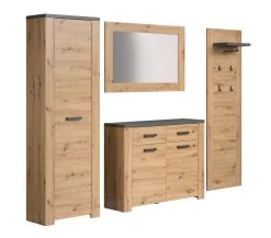 Garderobeset Follow | Paneel, Spiegel, Commode, Kolomkast | Artisan Oak -Collectie Slaapkamermeubels Follow GD 2228 919 E2 dynamisch 01 Freisteller 20230221 1689