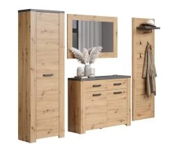 Garderobeset Follow | Paneel, Spiegel, Commode, Kolomkast | Artisan Oak -Collectie Slaapkamermeubels Follow GD 2228 919 E2 dynamisch D Freisteller 20230221 c3dc