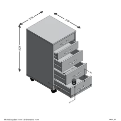FMD Ladeblok Till - Wit 12 FMD Ladeblok Till - Wit -Collectie Slaapkamermeubels Freddy 3D ee6a