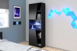 Gaming Boekenkast 67cm Met Ledstrip - Zwart 28 Gaming Boekenkast 67cm Met Ledstrip - Zwart -Collectie Slaapkamermeubels GAMING 6940 BI2P G MACS e369