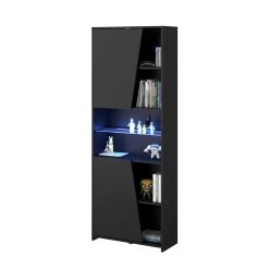 Gaming Boekenkast 67cm Met Ledstrip - Zwart 24 Gaming Boekenkast 67cm Met Ledstrip - Zwart -Collectie Slaapkamermeubels GAMING 6940 BI2P G STYLE D d999