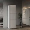 Garderobekast Spectre 116cm Met Schuifdeuren En Spiegel - Mat Wit -Collectie Slaapkamermeubels GHOST CC61 190008A c8d5