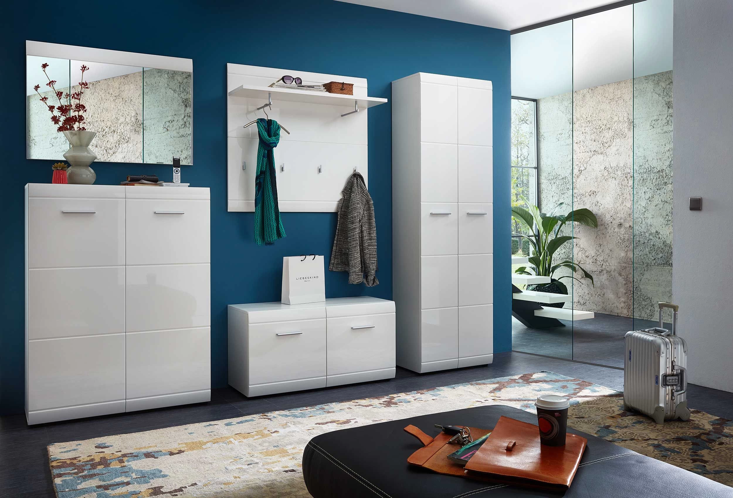 Garderobe Allan 59cm Met 2 Deuren - Wit 9 Garderobe Allan 59cm Met 2 Deuren - Wit - Afbeelding 7