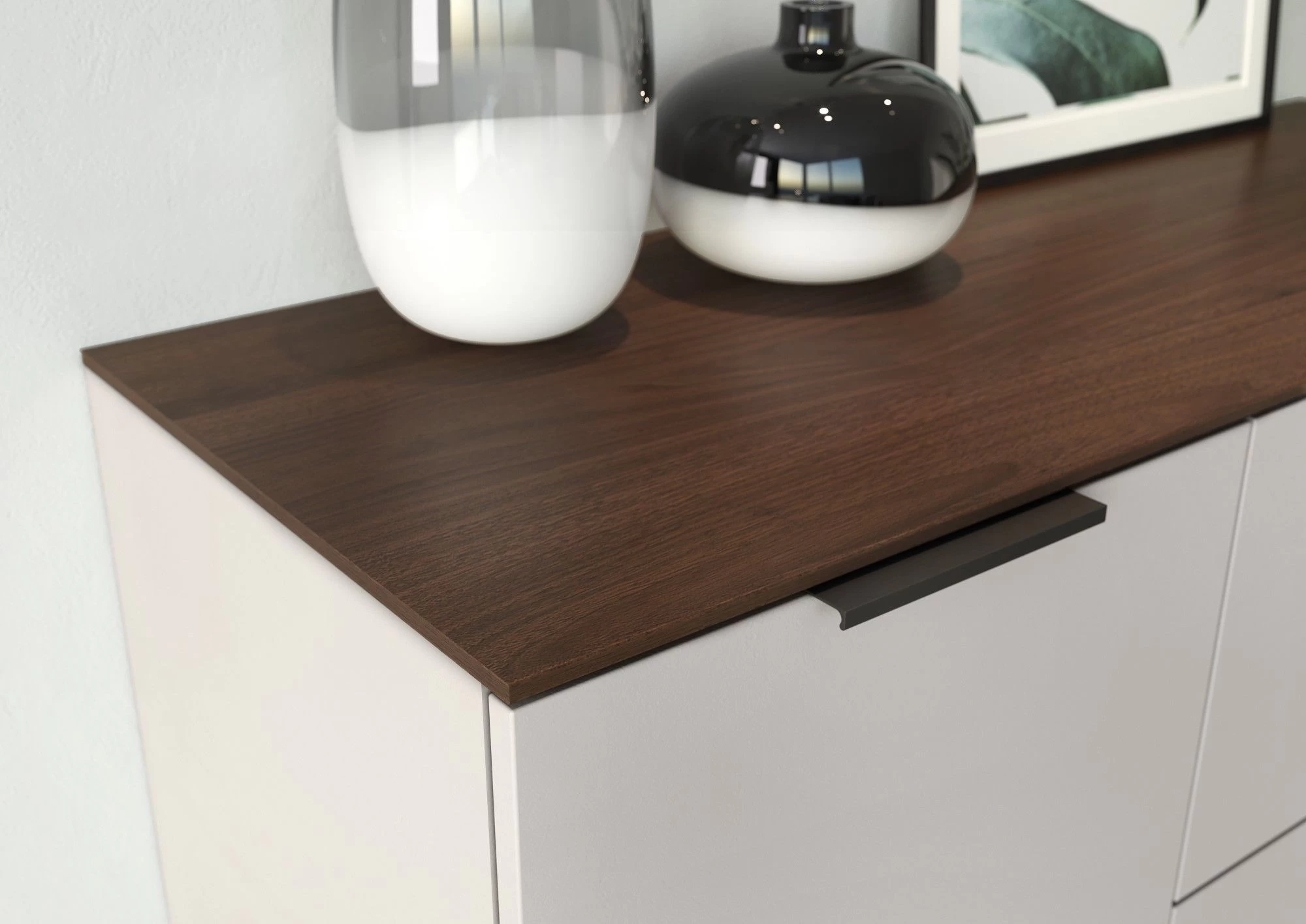 Nachtkastje Karsten - Kasjmier/walnoot 4 Nachtkastje Karsten - Kasjmier/walnoot - Afbeelding 2