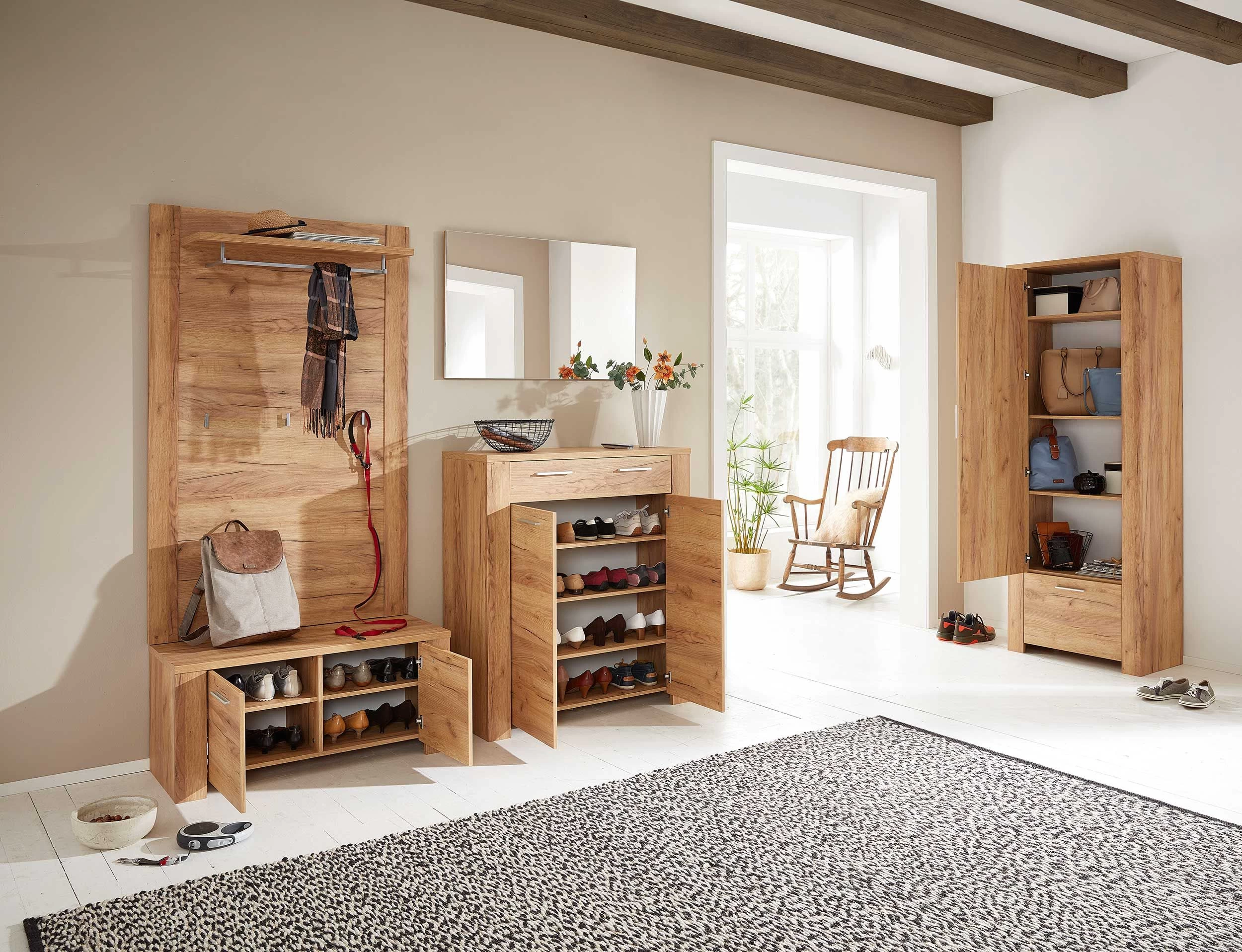 Garderobekast Castor 74cm Met 2 Deuren - Eik 4 Garderobekast Castor 74cm Met 2 Deuren - Eik - Afbeelding 2