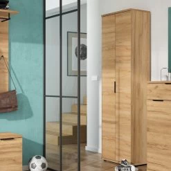 Garderobekast Frodo Met 2 Deuren - Eik 11 Garderobekast Frodo Met 2 Deuren - Eik -Collectie Slaapkamermeubels GW Fremont 243 pe dek b 3 4e61