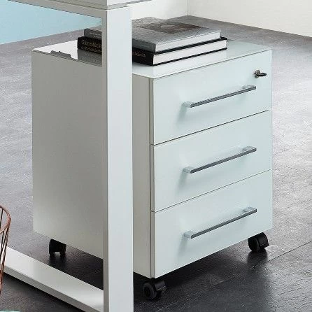 Ladeblok Mouna 3 Lades - Wit 3 Ladeblok Mouna 3 Lades - Wit