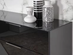 Ladekast Dudek 83cm Met 4 Lades - Zwart -Collectie Slaapkamermeubels GW Oakland 83 det griff b e86d