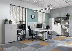 Lage Boekenkast Presley 80cm - Lichtgrijs -Collectie Slaapkamermeubels GW Profi2 588 pe dek a 0b40