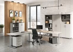 Lage Boekenkast Presley 80cm - Lichtgrijs -Collectie Slaapkamermeubels GW Profi2 588 pe dek b 89eb