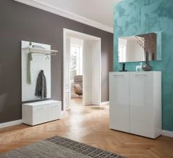 Kapstokpaneel Scifo - Wit -Collectie Slaapkamermeubels GW Scalea pe dek g 9328