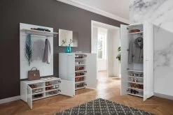 Kapstokpaneel Scifo - Wit -Collectie Slaapkamermeubels GW Scalea pe dek open b2 b13c