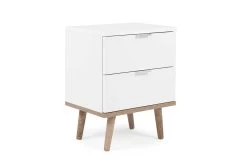 Nachtkastje Göteborg 40cm 2 Lades - Wit 18 Nachtkastje Göteborg 40cm 2 Lades - Wit -Collectie Slaapkamermeubels G teborg 60 Nachtkonsole perspektive 157e