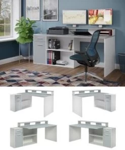 Gamingbureau Gamer | 160 X 115 X 92 Cm | Wit 15 Gamingbureau Gamer | 160 X 115 X 92 Cm | Wit -Collectie Slaapkamermeubels Gamer B 2039 007 03 Flyer 2 d8c3