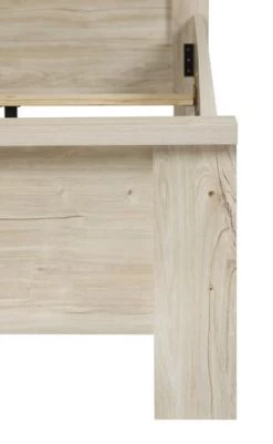Eenpersoonsbed Angie 90x200cm - Eik Decor 15 Eenpersoonsbed Angie 90x200cm - Eik Decor -Collectie Slaapkamermeubels IVY bed 1p detail 2 37e7