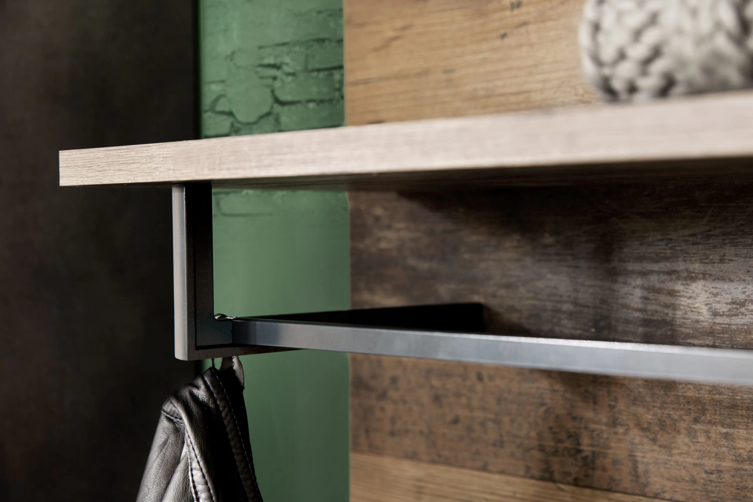 Garderobepaneel Indy | 80 X 28 X 106 Cm | Old Wood-decor 4 Garderobepaneel Indy | 80 X 28 X 106 Cm | Old Wood-decor - Afbeelding 2