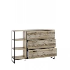 Commode Kemar 140cm Met 3 Lades - Old Style 7 Commode Kemar 140cm Met 3 Lades - Old Style -Collectie Slaapkamermeubels Kommode Roof gross Old Style hell 3 SK 3 Faecher offen 4ed9