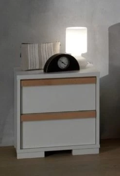 Nachtkastje London Softclose - Wit -Collectie Slaapkamermeubels LDNA2214 02 4253