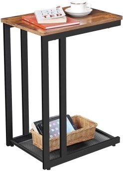 Laptoptafeltje Brad 48x35 1 Legplank - Bruin Rustiek/zwart 17 Laptoptafeltje Brad 48x35 1 Legplank - Bruin Rustiek/zwart -Collectie Slaapkamermeubels LNT51X 4 776d