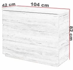 Commode Paris 9 Commode Paris -Collectie Slaapkamermeubels Ladenkast Commode Paris technic dim. 4a88