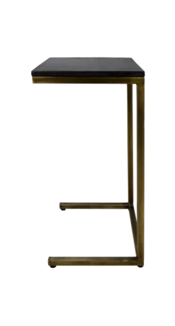 Bijzettafel Finnley 65cm - Zwart/antiek Goud -Collectie Slaapkamermeubels MAN STAB 7 ab70