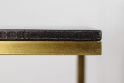 Bijzettafel Finnley 65cm - Zwart/antiek Goud -Collectie Slaapkamermeubels MAN STAB 8 b645