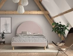 Gestoffeerd Bed Maeva 140x200cm Met Twee Nachttafeltjes - Roze Bouclé Stof 15 Gestoffeerd Bed Maeva 140x200cm Met Twee Nachttafeltjes - Roze Bouclé Stof -Collectie Slaapkamermeubels MNBE1413 2 5df7 ae06