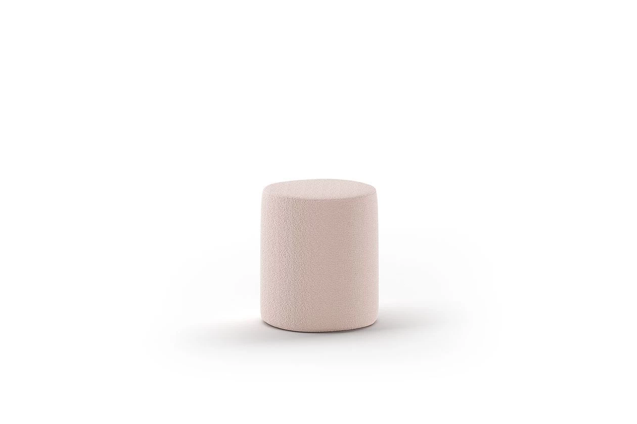 Gestoffeerd Bed Maeva 140x200cm Met Twee Nachttafeltjes - Roze Bouclé Stof 9 Gestoffeerd Bed Maeva 140x200cm Met Twee Nachttafeltjes - Roze Bouclé Stof - Afbeelding 7