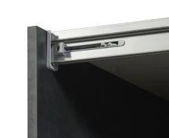 Kledingkast Nour 188cm Met Spiegel - Eik/zwart 14 Kledingkast Nour 188cm Met Spiegel - Eik/zwart -Collectie Slaapkamermeubels Nora kast 188 detail 3 080a