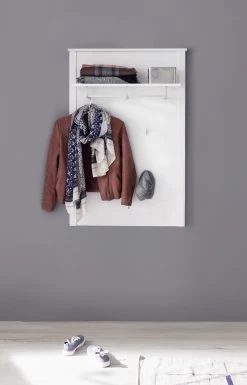 Garderobepaneel Ole | 81 X 26 X 122 Cm | Wit -Collectie Slaapkamermeubels Ole GD 1839 442 01 frontal D 20180702 fcfc