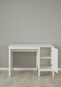 Bureautafel Ole | 115 X 50 X 75 Cm | Met Opbergruimte | Wit -Collectie Slaapkamermeubels Ole JZ 1839 590 01 frontal ge f 20180518 aaa0