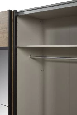 Kledingkast Anelia 245cm Met Spiegel - Eik/zwart 24 Kledingkast Anelia 245cm Met Spiegel - Eik/zwart -Collectie Slaapkamermeubels Olivia KL 245 detail 8 8b23