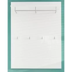 Garderobepaneel Amanda | 91 X 27 X 120 Cm | High Glossy White