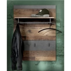 Garderobepaneel Indy | 80 X 28 X 106 Cm | Old Wood-decor