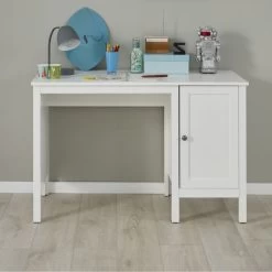 Bureautafel Ole | 115 X 50 X 75 Cm | Met Opbergruimte | Wit