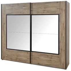 Kledingkast Anelia 245cm Met Spiegel - Eik/zwart 27 Kledingkast Anelia 245cm Met Spiegel - Eik/zwart -Collectie Slaapkamermeubels Ontwerp zonder titel 15 4473