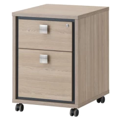 Ladeblok Op Wielen Acila 50x55x64cm, 2 Lades - Eik Decor -Collectie Slaapkamermeubels Ontwerp zonder titel 16 4f80