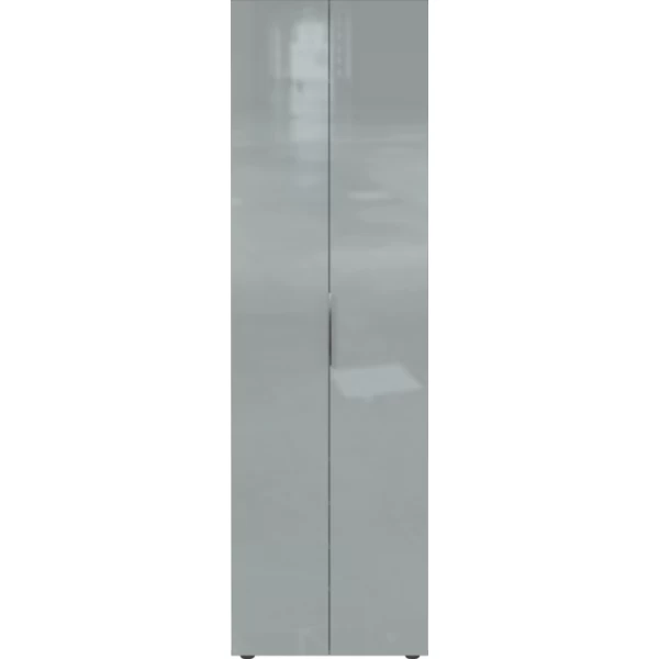 Kledingkast Elio Met Kledingroede En 5 Legplanken - Antraciet/zilvergrijs 9 Kledingkast Elio Met Kledingroede En 5 Legplanken - Antraciet/zilvergrijs - Afbeelding 7