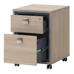 Ladeblok Op Wielen Acila 50x55x64cm, 2 Lades - Eik Decor -Collectie Slaapkamermeubels Ontwerp zonder titel 17 c82b