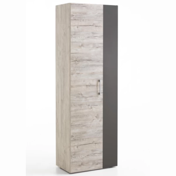 FMD Kleerkast Nala 60cm Met 2 Deuren - Grijze Eik 3 FMD Kleerkast Nala 60cm Met 2 Deuren - Grijze Eik