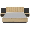 Bed Marzano 180x200cm Met Twee Nachttafeltjes - Helvezia Eik -Collectie Slaapkamermeubels Ontwerp zonder titel 42 906b