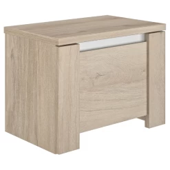 Nachtkastje Oberon Met Lade - Eik/wit -Collectie Slaapkamermeubels Ontwerp zonder titel 45 2754