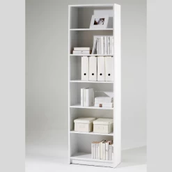 Boekenkast Viviane 60x202cm - Wit