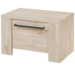 Nachtkastje Angie 60cm, 1 Lade - Eik Decor