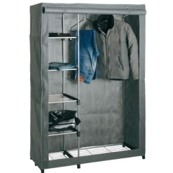 Kledingrek Met Hoes Brina 116cm - Donkergrijs