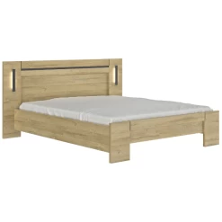 Tweepersoonsbed Soren 160x200cm Met Verlichting - Eik 8 Tweepersoonsbed Soren 160x200cm Met Verlichting - Eik -Collectie Slaapkamermeubels Ontwerp zonder titel 70 e910