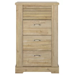 Ladekast Wanda 4 Lades - Bruin Kastanjehout -Collectie Slaapkamermeubels Ontwerp zonder titel 95 a918