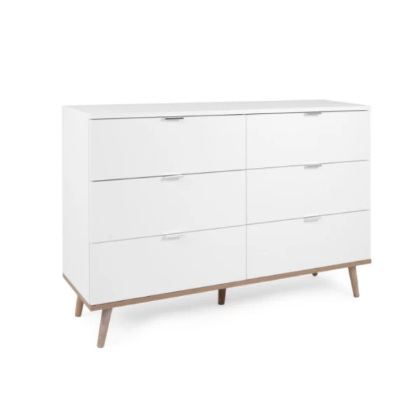 Ladekast Göteborg 120cm 6 Lades - Wit 16 Ladekast Göteborg 120cm 6 Lades - Wit - Afbeelding 14