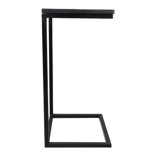 Bijzettafel Read 30x38x65cm Mangohout En Ijzer - Zwart 7 Bijzettafel Read 30x38x65cm Mangohout En Ijzer - Zwart - Afbeelding 5