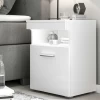 Nachtkastje Bedside 1 Deur - Hoogglans Wit 1 Nachtkastje Bedside 1 Deur - Hoogglans Wit -Collectie Slaapkamermeubels Ontwerp zonder titel 2022 03 15T165024.744 8844